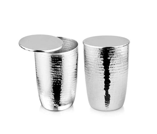 Shri & Sam Stainless Steel Impression Glass with Lid - Image 2